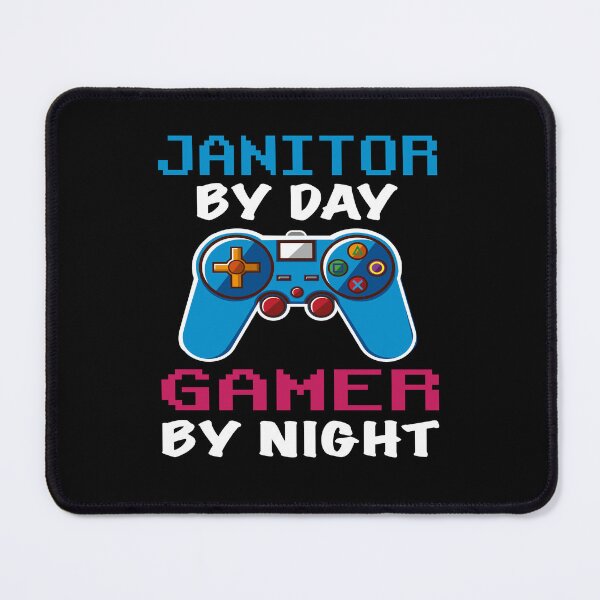 Item preview, Janitor By Day Gamer By Night shirt, Funny Janitor Gamer Birthday Gift, Janitor Dad Husband Boyfriend Video games Lovers Christmas Gift designed and sold by xlnv.