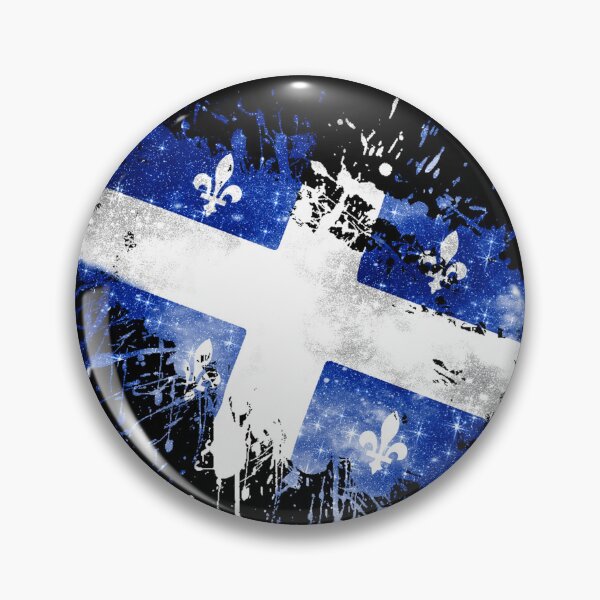 Item preview, Quebec Flag Paint Slash Art Montreal designed and sold by Jolly-Yosei.