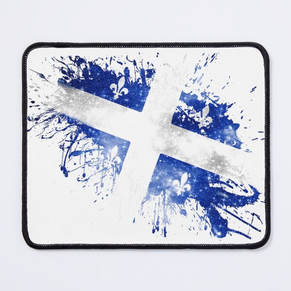 Item preview, Quebec Flag Paint Slash Art Montreal designed and sold by Jolly-Yosei.