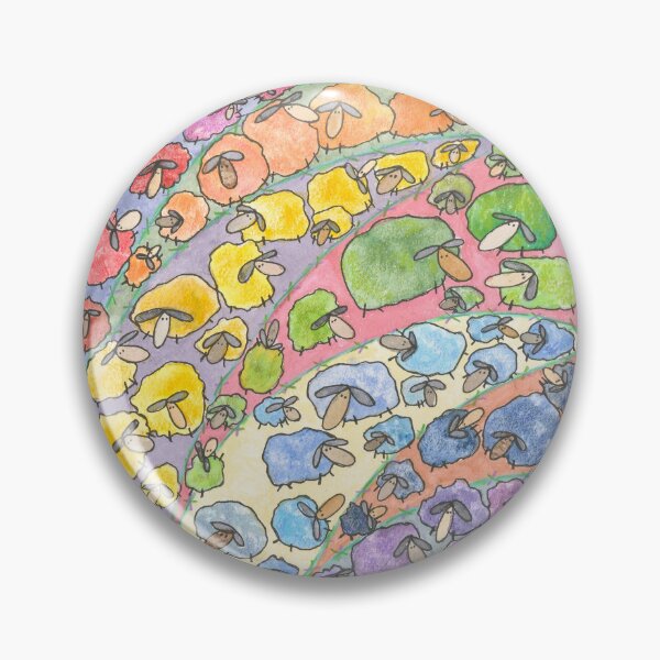 Item preview, Ewe are welcome here! LGBTQ Pride community flock designed and sold by ChillonLeachArt.