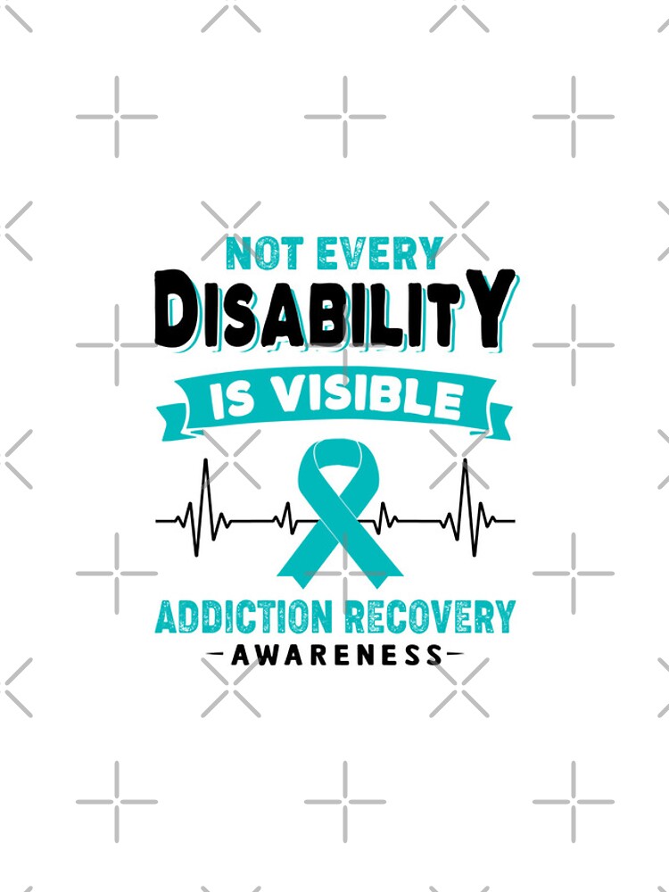 Thumbnail 4 of 4, iPhone Case, Addiction Recovery Awareness - Not Every Disability Is Visible designed and sold by RidnerStore.