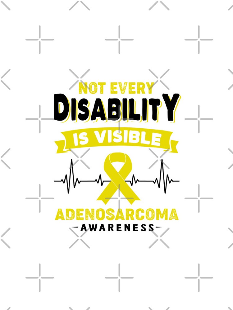Thumbnail 4 of 4, iPhone Case, Adenosarcoma Awareness - Not Every Disability Is Visible designed and sold by RidnerStore.