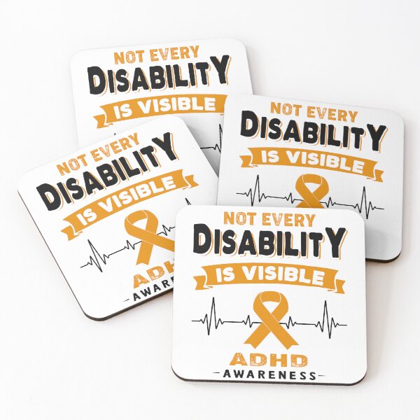 Item preview, ADHD Awareness - Not Every Disability Is Visible designed and sold by RidnerStore.