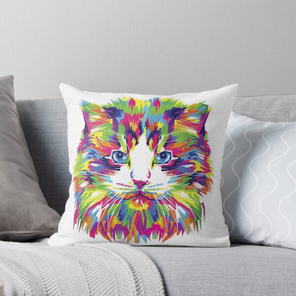 Item preview, colorful cat designed and sold by Arsevski.