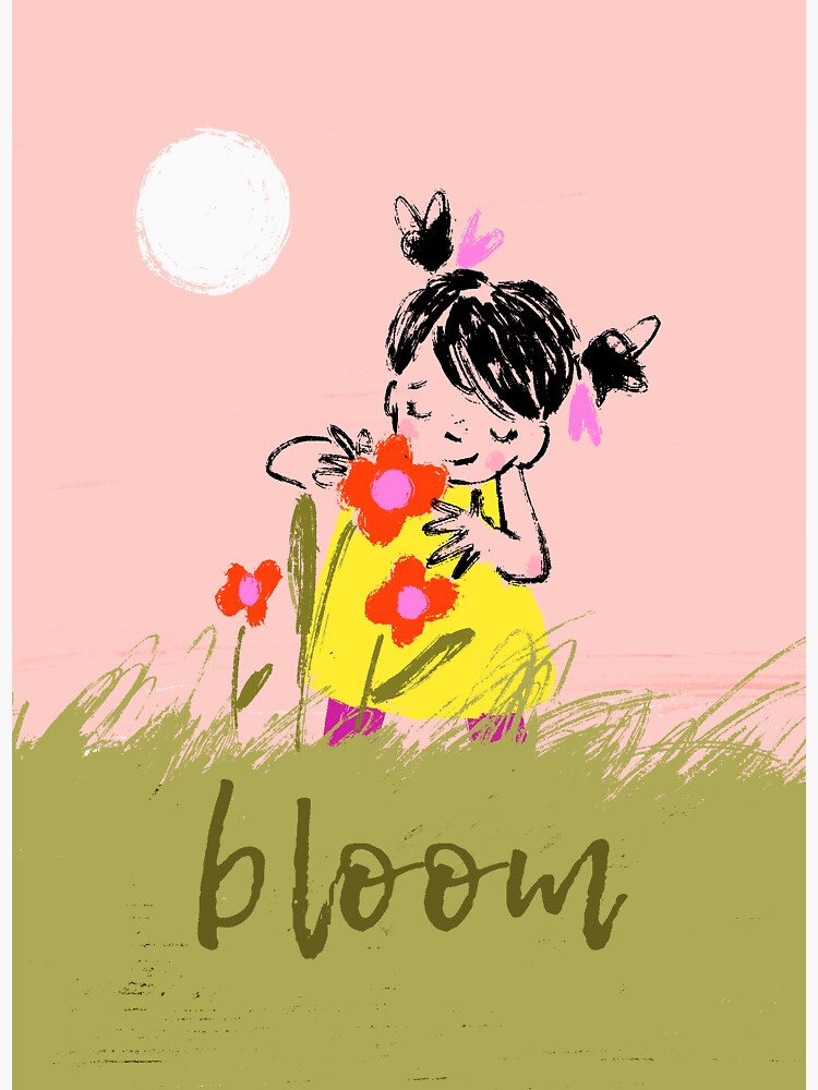 "bloom" Sticker for Sale by shelleyjohannes Redbubble