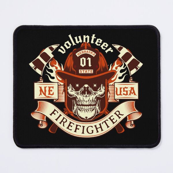 Item preview, Volunteer Firefighter Nebraska designed and sold by CattlettArt.