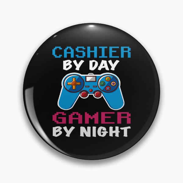 Item preview, Cashier By Day Gamer By Night shirt, Funny Cashier Gamer Birthday Gift, Cashier Dad Husband Boyfriend Video games Lovers Christmas Gift designed and sold by xlnv.