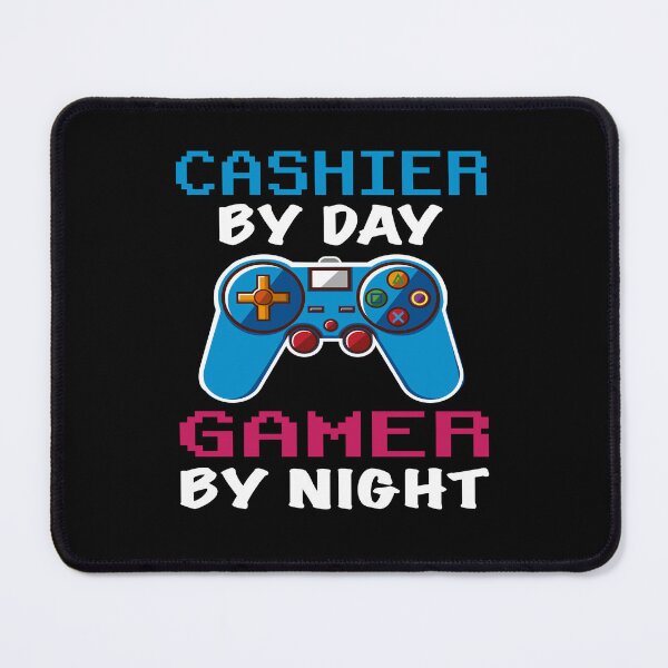 Item preview, Cashier By Day Gamer By Night shirt, Funny Cashier Gamer Birthday Gift, Cashier Dad Husband Boyfriend Video games Lovers Christmas Gift designed and sold by xlnv.
