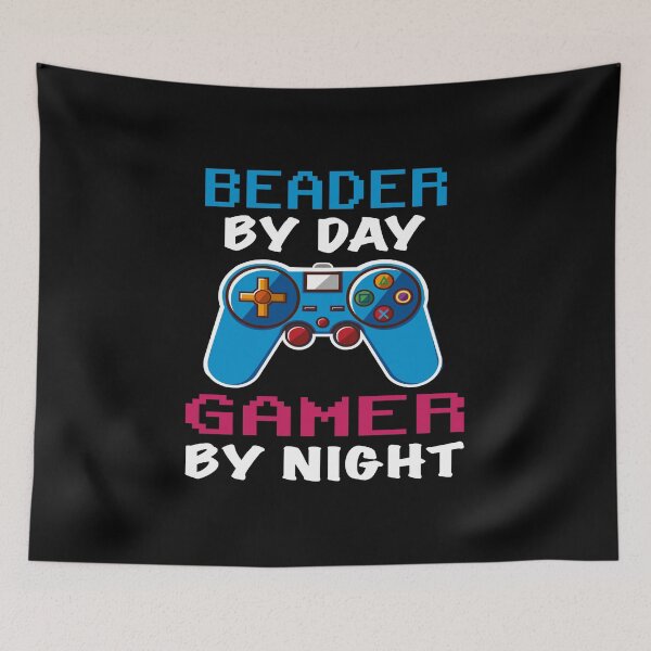 Item preview, Beader By Day Gamer By Night shirt, Funny Beader Gamer Birthday Gift, Beader Dad Husband Boyfriend Video games Lovers Christmas Gift designed and sold by xlnv.