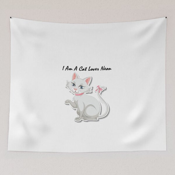 Aperçu de l'œuvre I am a cat lover neon créée et vendue par dngr shop.