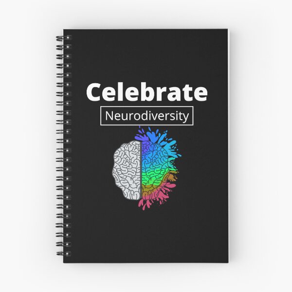 Item preview, Celebrate Neurodiversity Black and Gray designed and sold by The Love Quill.