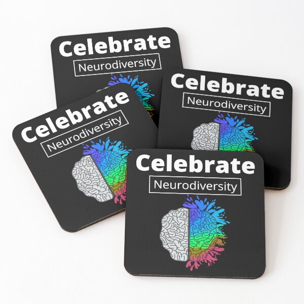 Item preview, Celebrate Neurodiversity Black and Gray designed and sold by The Love Quill.