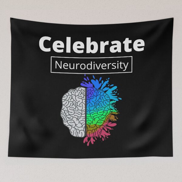 Item preview, Celebrate Neurodiversity Black and Gray designed and sold by The Love Quill.