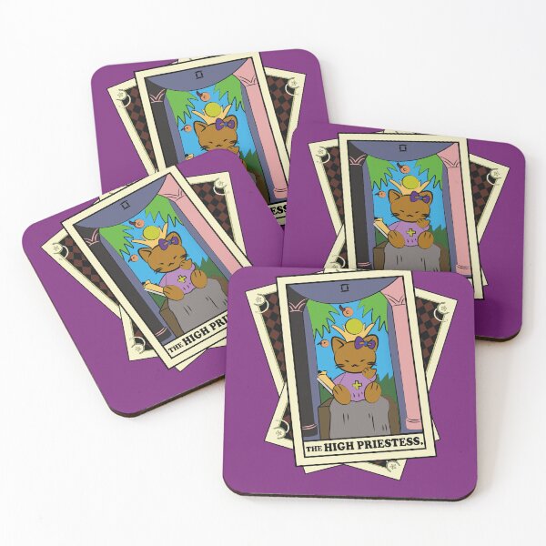 Item preview, TAROT CARDS DECK | THE HIGH PRIESTESS. | FORTUNE CAT designed and sold by FalconLifeStore.