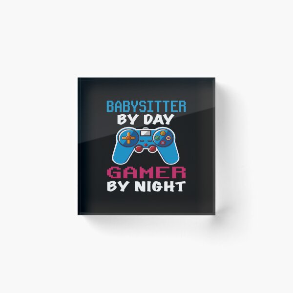 Item preview, babysitter By Day Gamer By Night shirt, Funny babysitter Gamer Birthday Gift, babysitter Dad Husband Boyfriend Video games Lovers Christmas Gift designed and sold by xlnv.