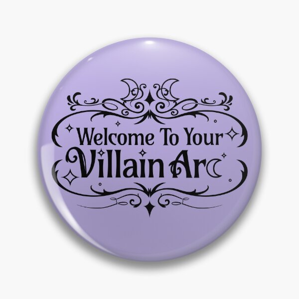 Item preview, Welcome to Your Villain Arc (BLK on Lilac) designed and sold by Caffinatedkitti.