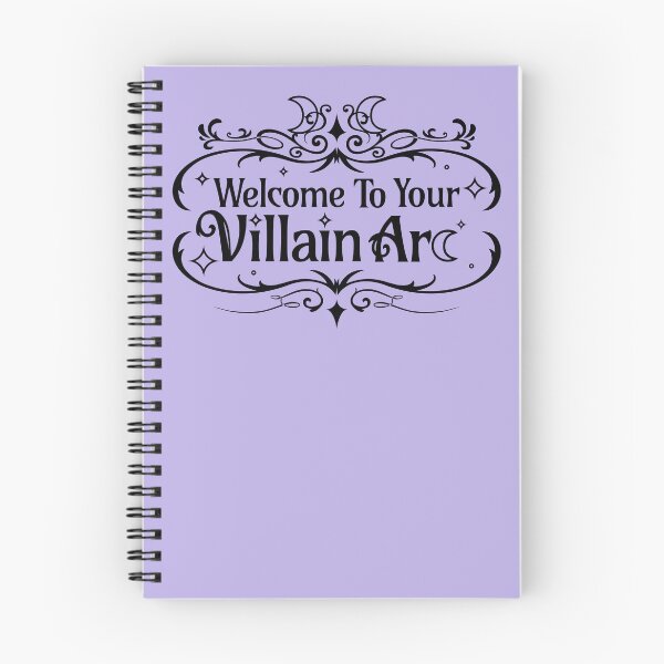 Item preview, Welcome to Your Villain Arc (BLK on Lilac) designed and sold by Caffinatedkitti.