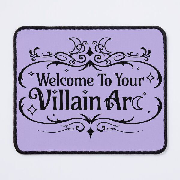 Item preview, Welcome to Your Villain Arc (BLK on Lilac) designed and sold by Caffinatedkitti.