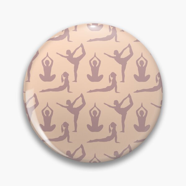 Item preview, Soft pink yoga poses pattern designed and sold by Thegentleshop.