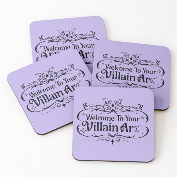 Item preview, Welcome to Your Villain Arc (BLK on Lilac) designed and sold by Caffinatedkitti.