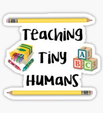 Teaching Tiny Humans - Blocks/Crayons Sticker