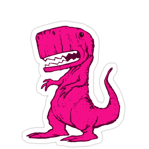 weighted pink dinosaur