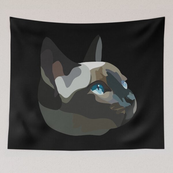 Item preview, Siamese Cat - Digital Art designed and sold by TLGdrawings.