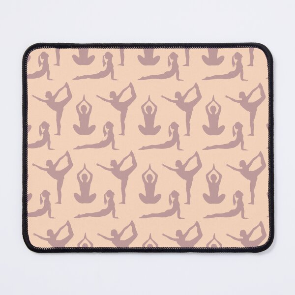 Item preview, Soft pink yoga poses pattern designed and sold by Thegentleshop.