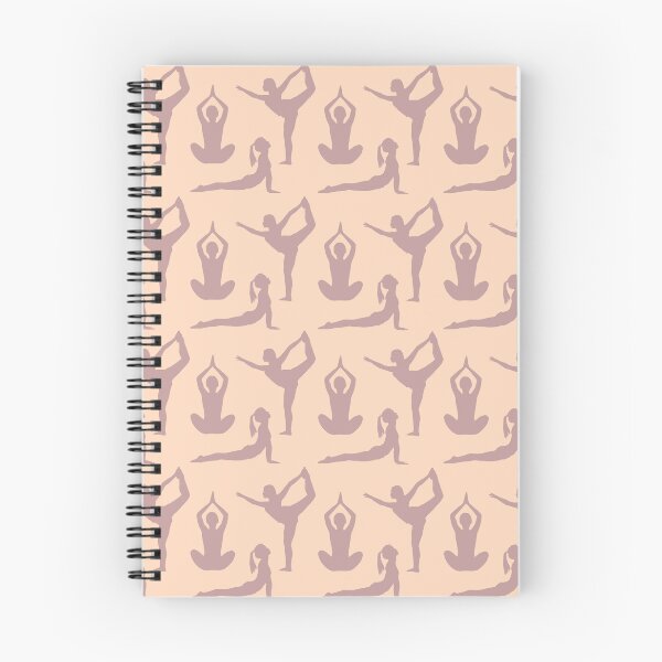 Item preview, Soft pink yoga poses pattern designed and sold by Thegentleshop.