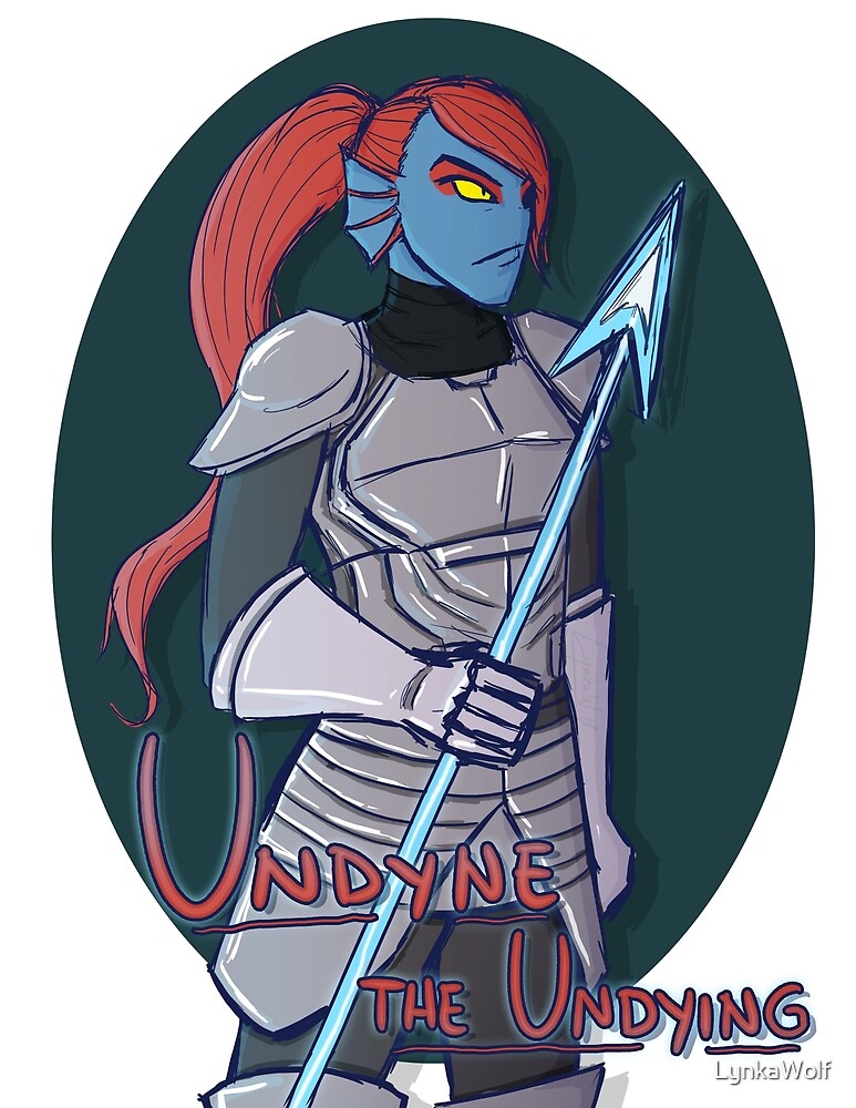 Undertale Undyne The Undying Doodle By Lynkawolf Redbubble