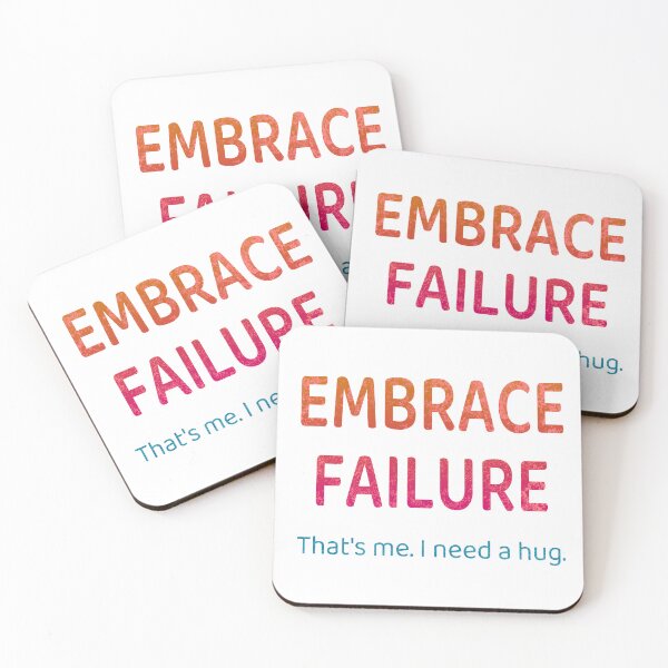 Item preview, Embrace Failure - Gradient Texture Orange Pink Blue designed and sold by ThatIsSomething.
