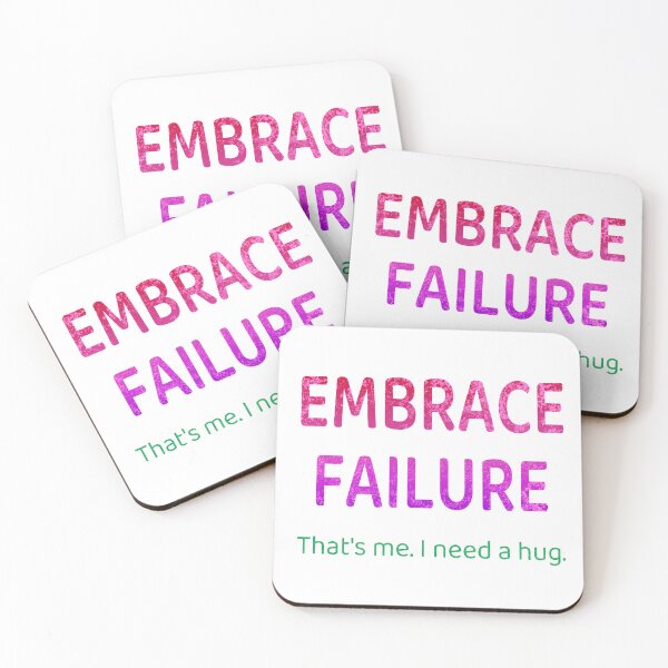 Item preview, Embrace Failure - Gradient Texture Pink Magenta Green designed and sold by ThatIsSomething.