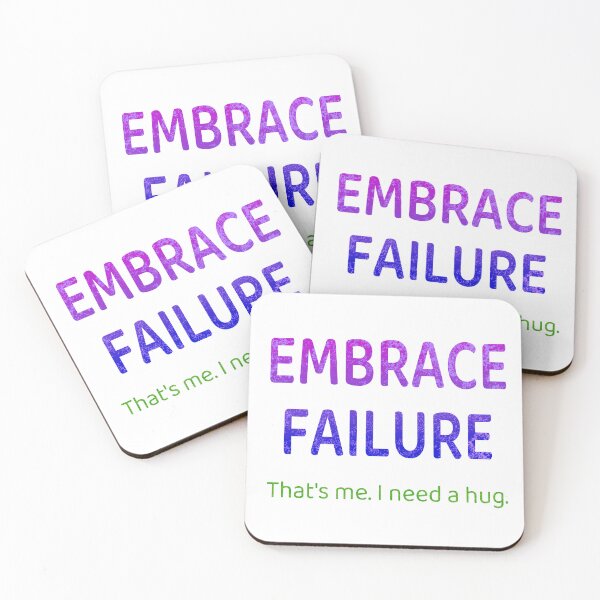 Item preview, Embrace Failure - Gradient Texture Purple Blue Green designed and sold by ThatIsSomething.