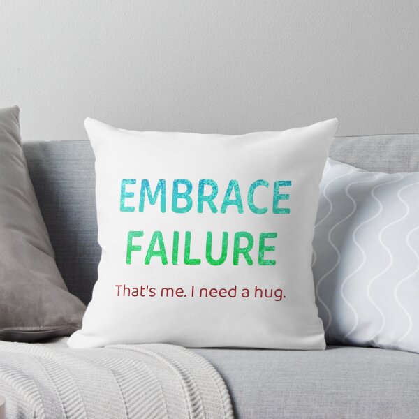 Item preview, Embrace Failure - Gradient Texture Turquoise Green Red designed and sold by ThatIsSomething.