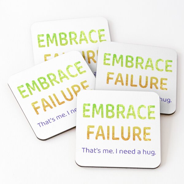 Item preview, Embrace Failure - Gradient Texture Green Orange Blue designed and sold by ThatIsSomething.
