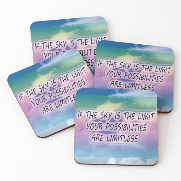 Item preview, If the sky is the limit print designed and sold by PandLcreations.