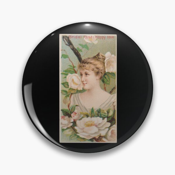 Item preview, Rosa nupcial: Amor feliz, 1892 | Tarjeta coleccionable Idioma de las flores N75 designed and sold by CurrantJam.