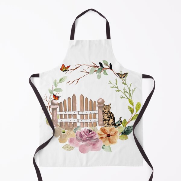 Item preview, Kitty at the Garden Gate designed and sold by tomorrowsart.
