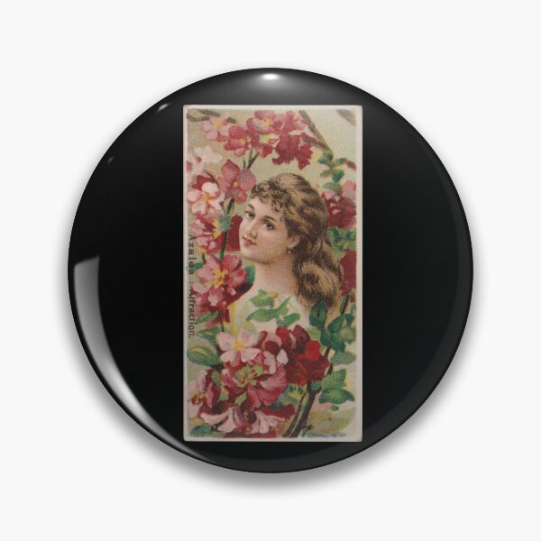 Item preview, Azalea: Attraction, 1892 | Language of Flowers Trading Card N75 designed and sold by CurrantJam.