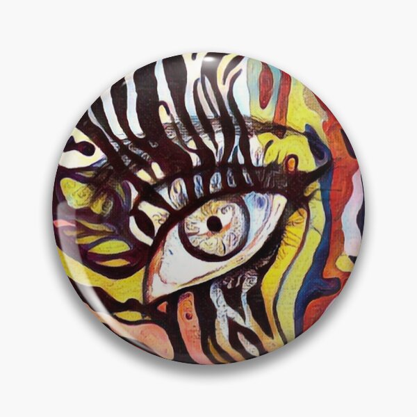 Item preview, One-Eyed Lady Pink Green designed and sold by QArtXchange.