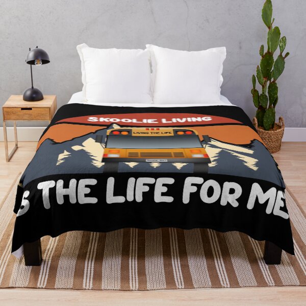 Item preview, Skoolie Living Is the Life for Me - Skoolie Conversion and Boondocking - For Dark Colors designed and sold by thewildskoolie.