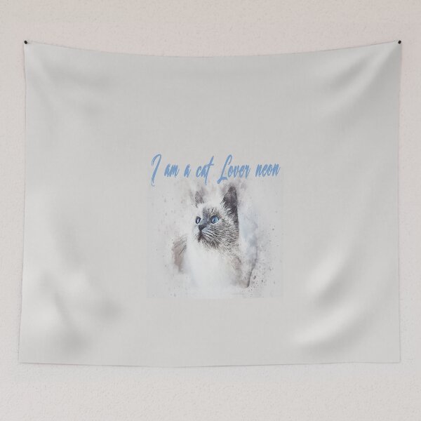Aperçu de l'œuvre I am a cat lover neon créée et vendue par dngr shop.