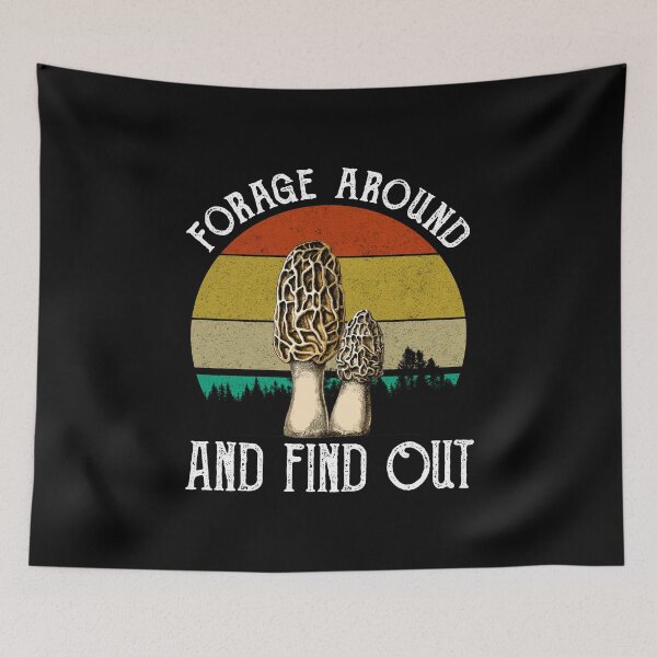 Item preview, Forage Around And Find Out (Morels) designed and sold by Cat Lady Designs.