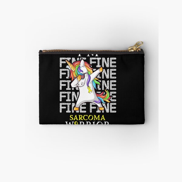 Item preview, Unicorn Sarcoma Warrior I'm Fine Sarcoma Awareness designed and sold by Hatjar.