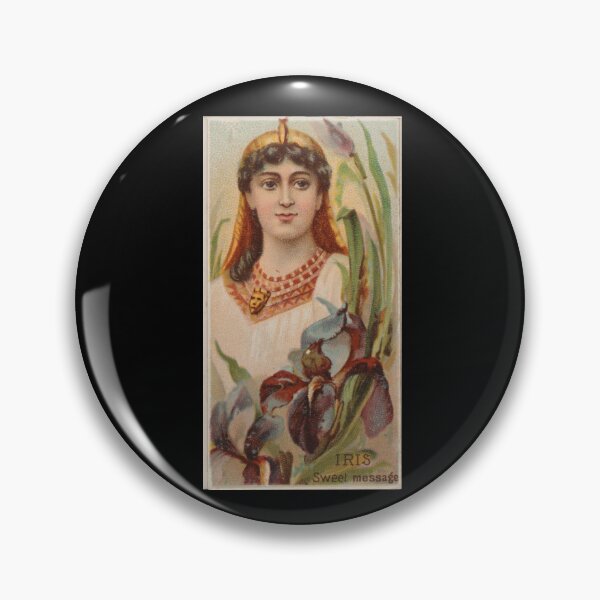 Item preview, Iris: Sweet Message, 1892 | Language of Flowers Trading Card N75 designed and sold by CurrantJam.