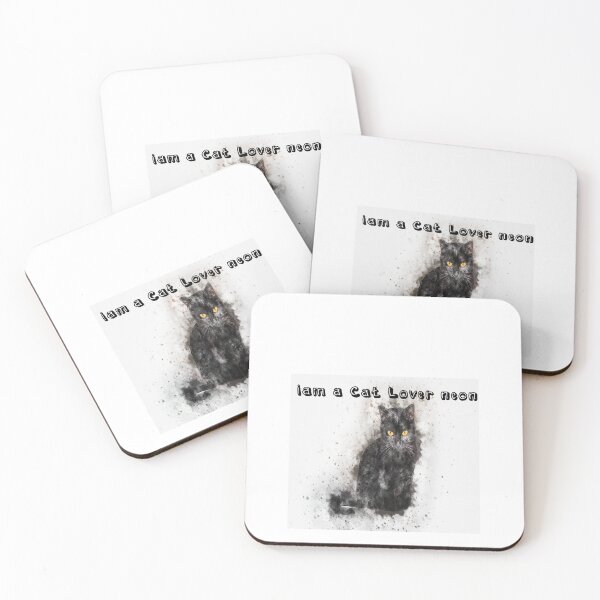 Aperçu de l'œuvre I am a cat lover neon créée et vendue par dngr shop.