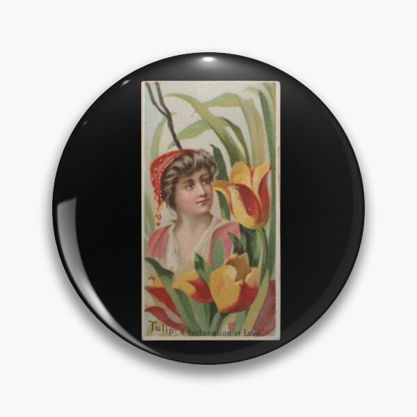 Item preview, Tulip: A Declaration of Love, 1892 | Language of Flowers Trading Card N75 designed and sold by CurrantJam.