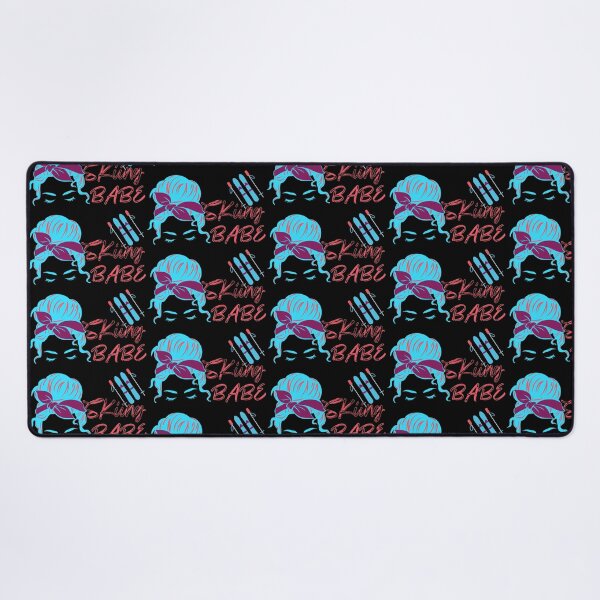 Item preview, Messy Bun Skiing Babe, girls skier, skis  designed and sold by Rally-Girl.