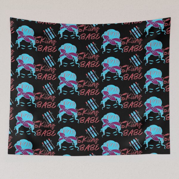 Item preview, Messy Bun Skiing Babe, girls skier, skis  designed and sold by Rally-Girl.
