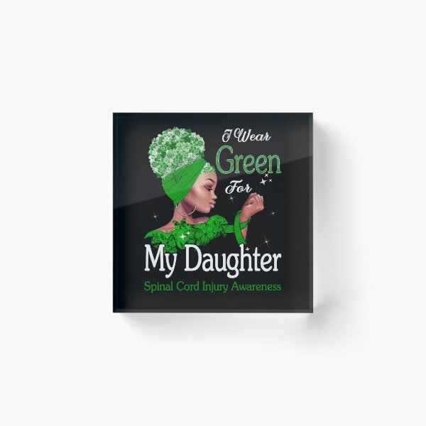 Item preview, Spinal Cord Injury Awareness Black Girl I Wear Green For My Daughter designed and sold by tenjun16.